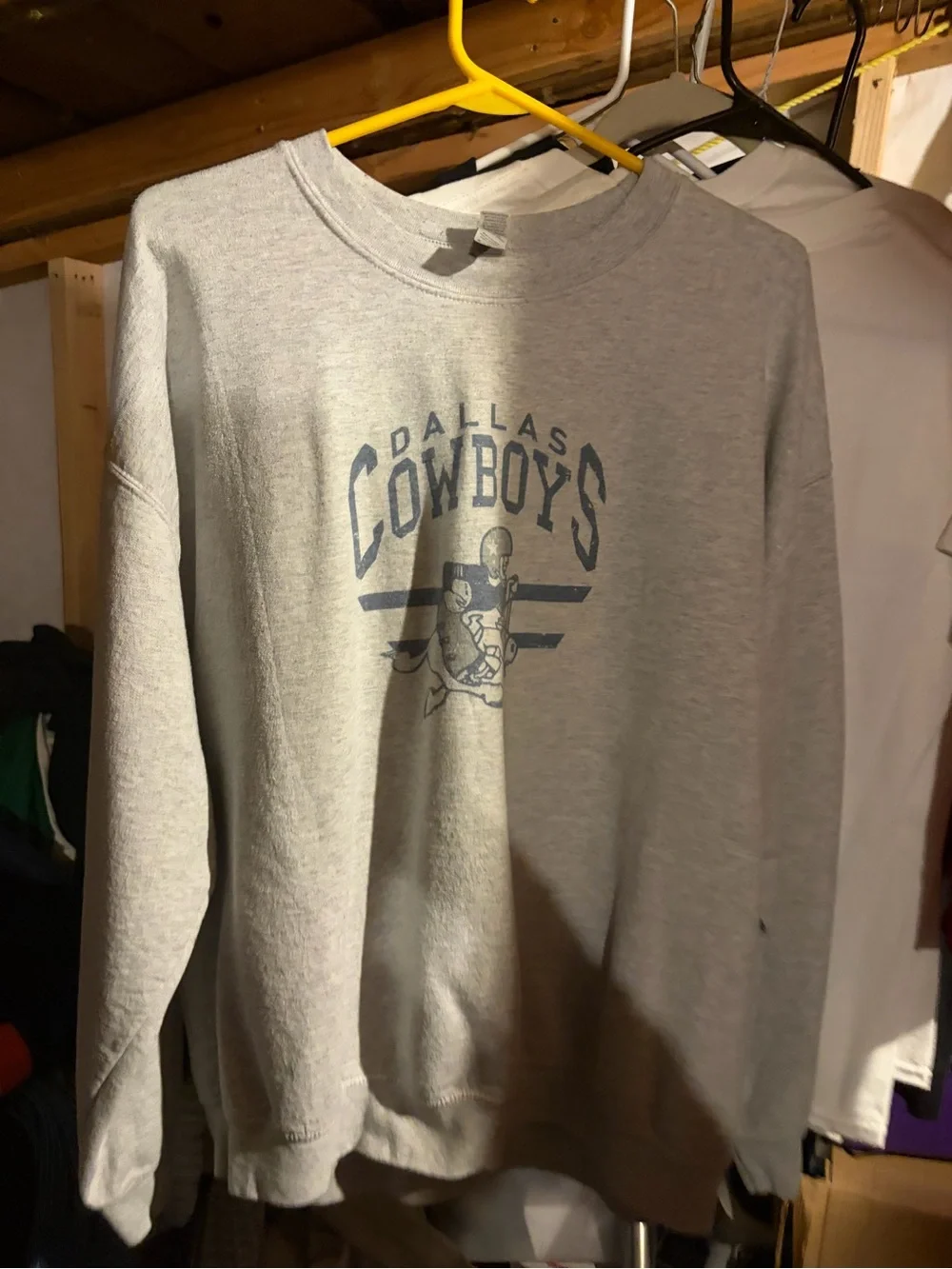 Vintage dallas cowboys nfl football throwback graphic print sweatshirt size XL